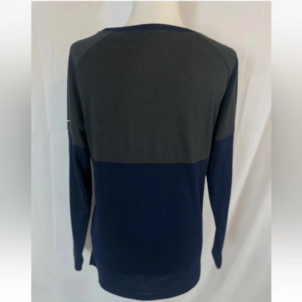 Women S‎ Nike Navy New England Patriots Tailgate Long-Sleeve T-Shirt Top Dri Fit